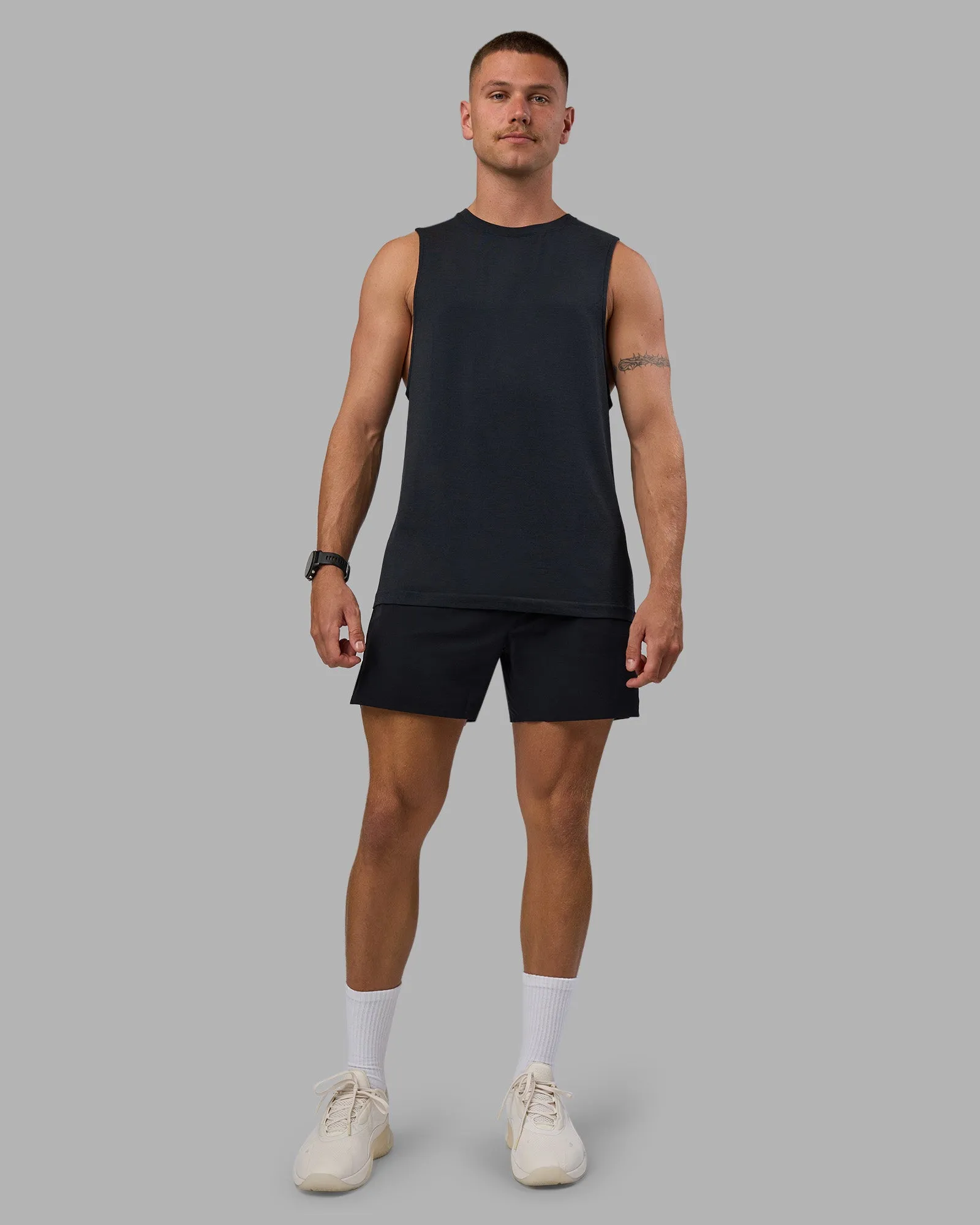 Hybrid Lined 5" Short - Black-Reflective sold by LSKD product image thumbnail 3