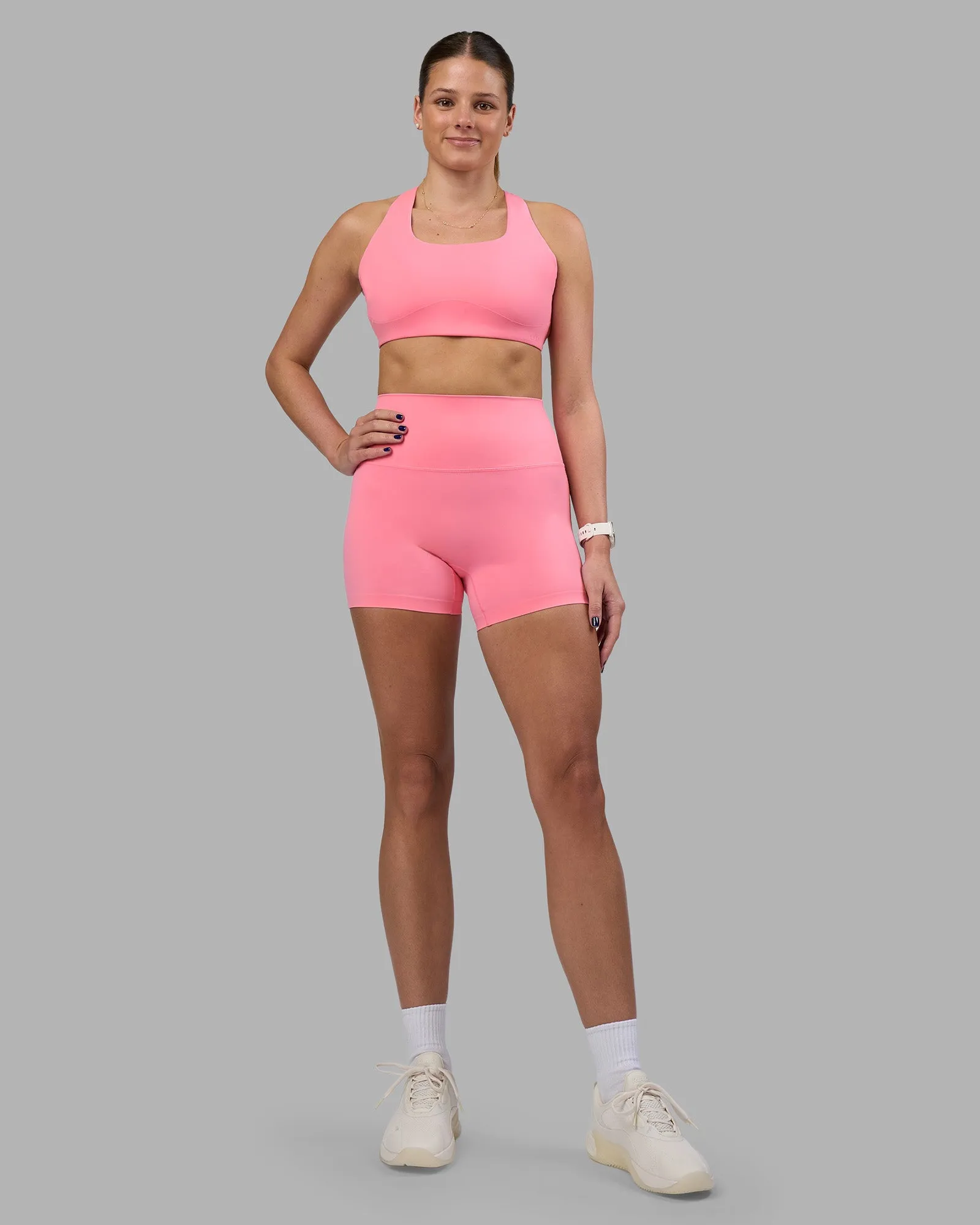 Aspire Sports Bra - Candy Pink sold by LSKD product image thumbnail 3