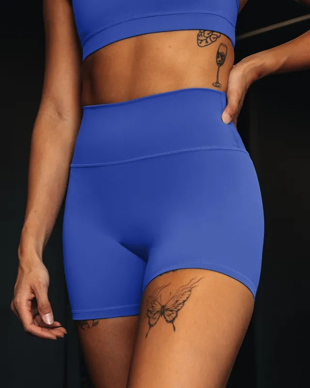 Fusion Ultra High-Rise 4" Short - Power Cobalt sold by LSKD