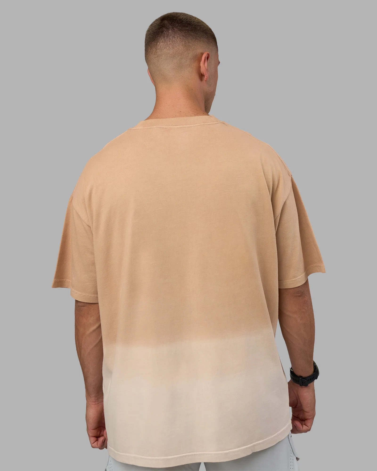 Faded Heavyweight Oversized Tee - Warm Smoke-White sold by LSKD product image thumbnail 4