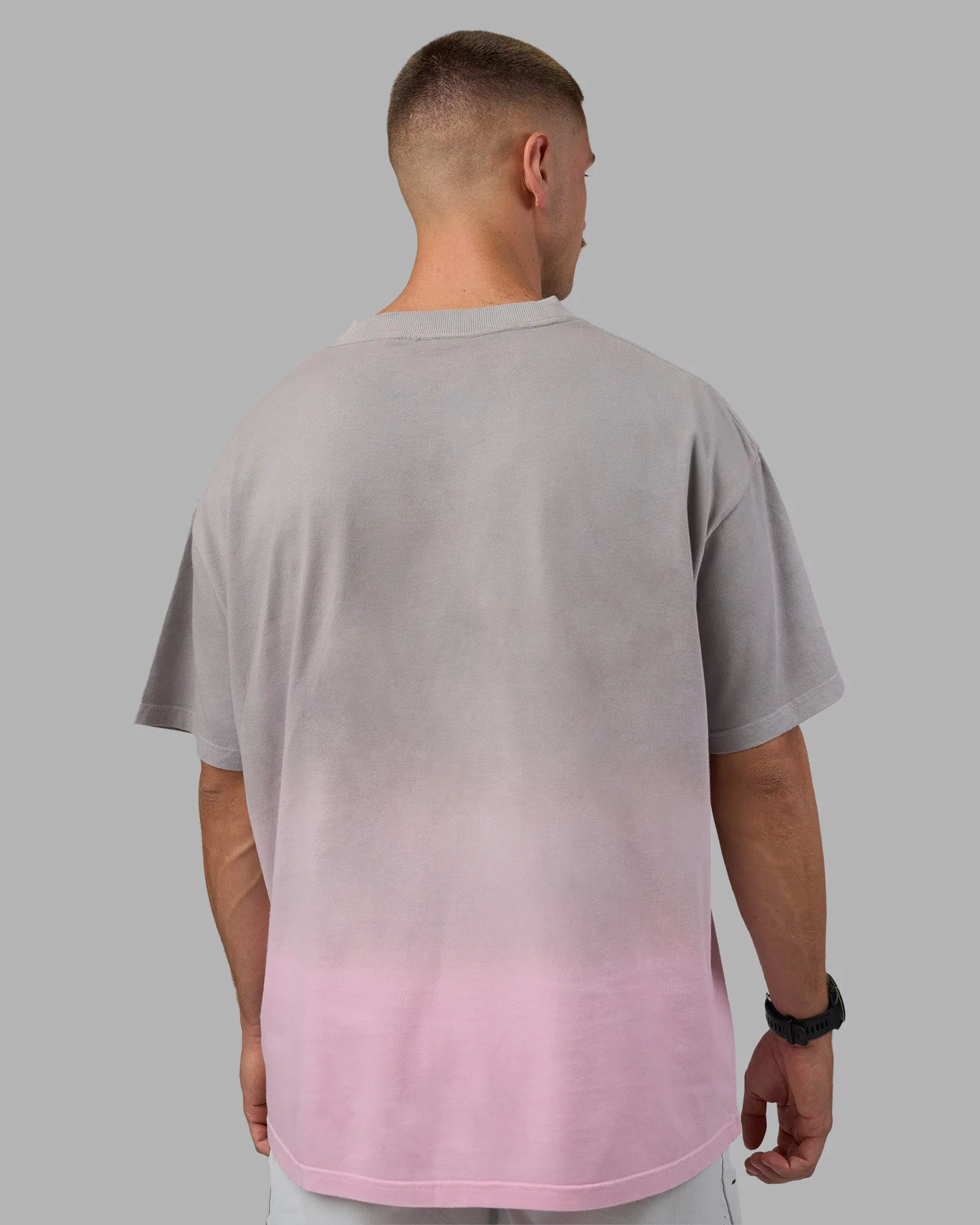 Faded Heavyweight Oversized Tee - Circular Grey-Marshmallow sold by LSKD product image thumbnail 3