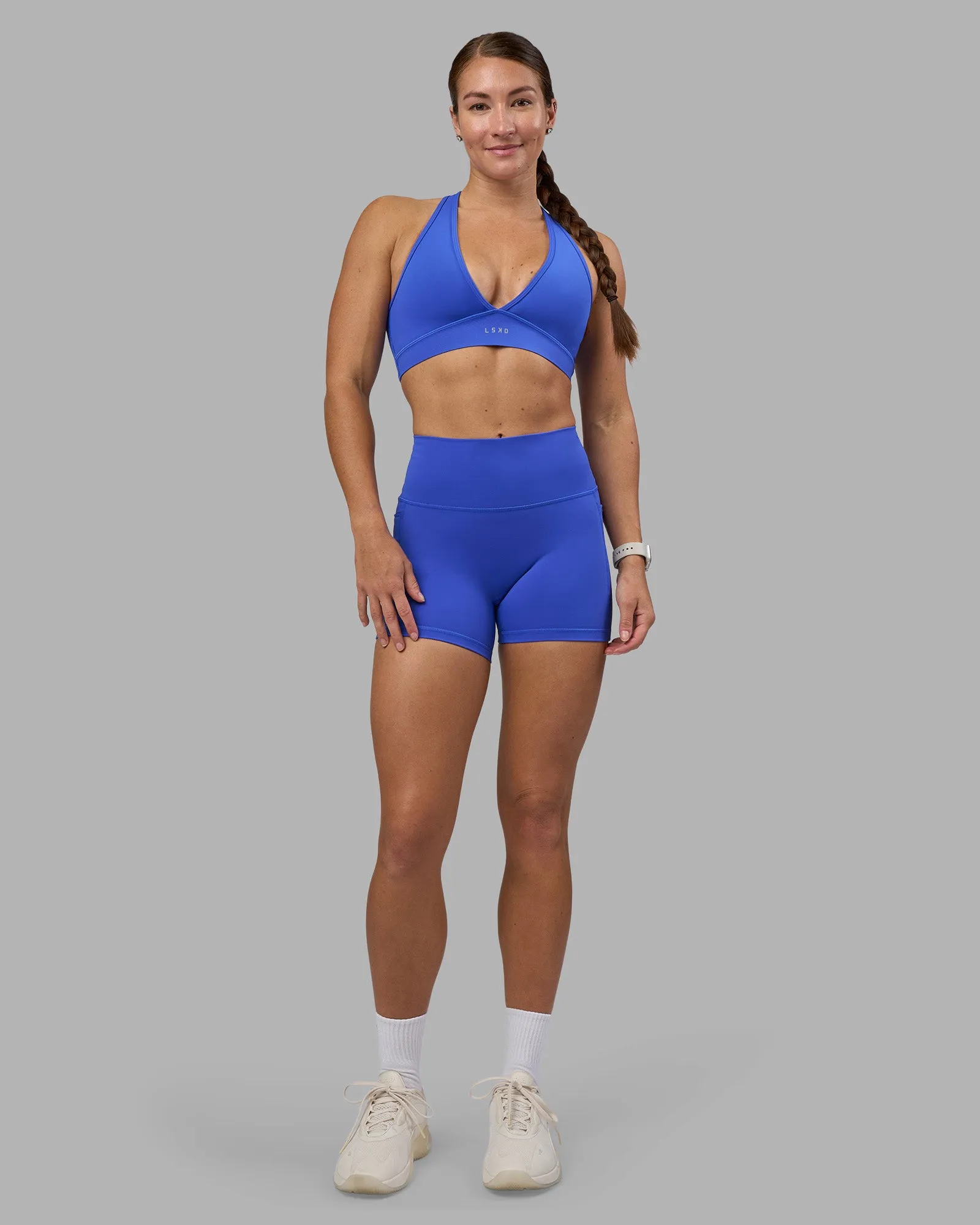 Fusion High-Rise 4" Short Pockets - Power Cobalt sold by LSKD product image thumbnail 3