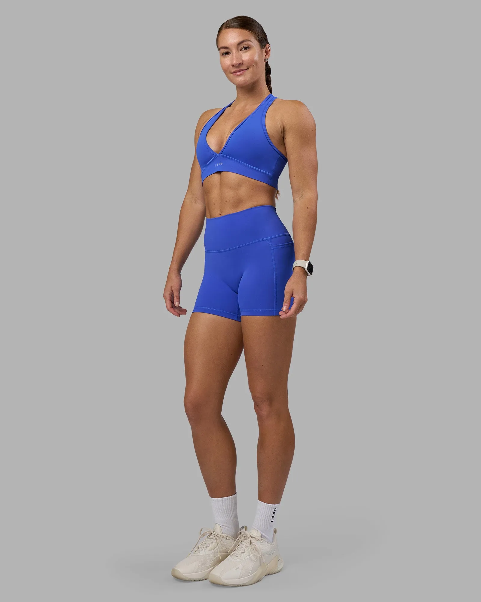 Fusion High-Rise 4" Short Pockets - Power Cobalt sold by LSKD product image thumbnail 5