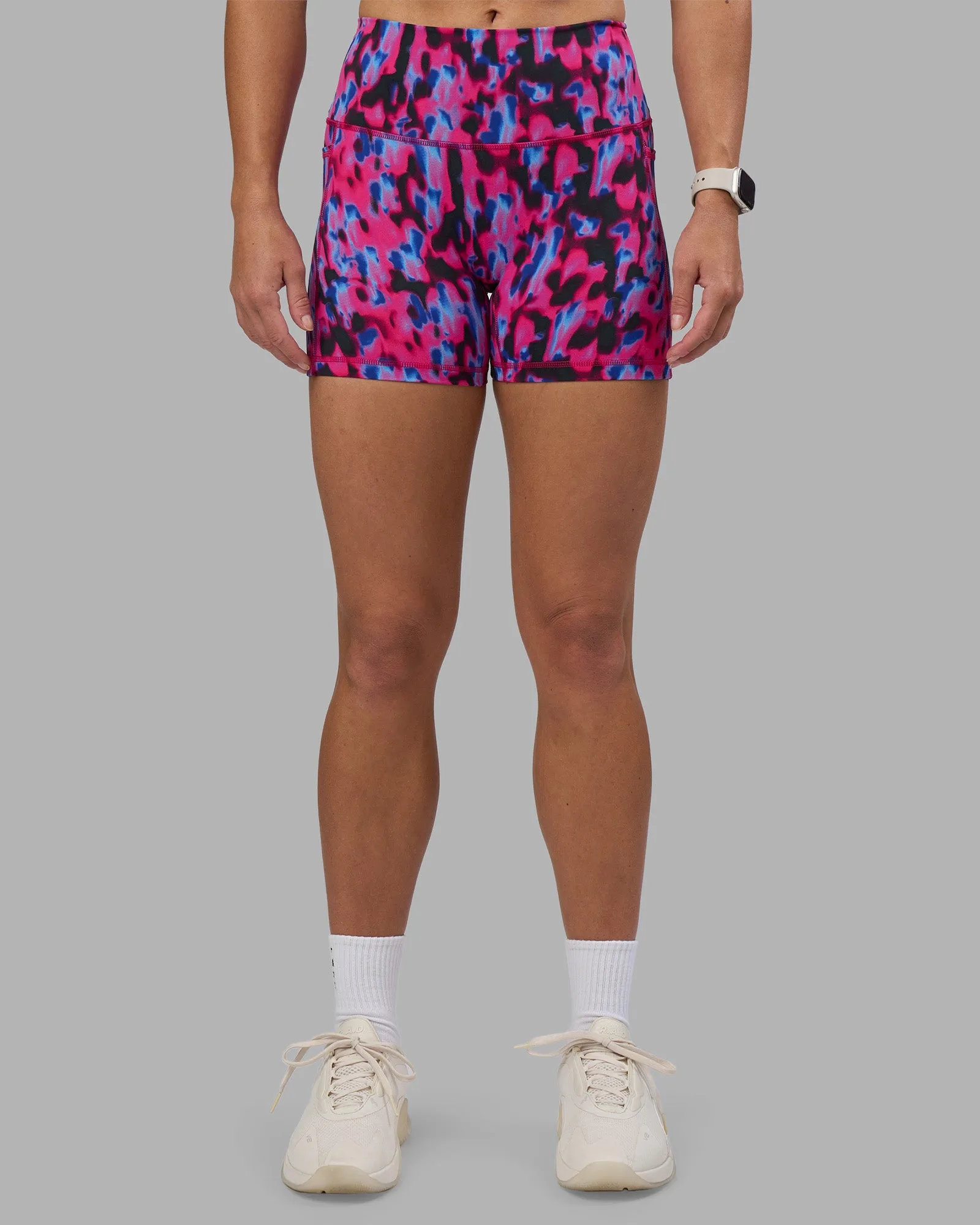 Fusion High-Rise 4" Short Pockets - Pink Luminous sold by LSKD product image thumbnail 4