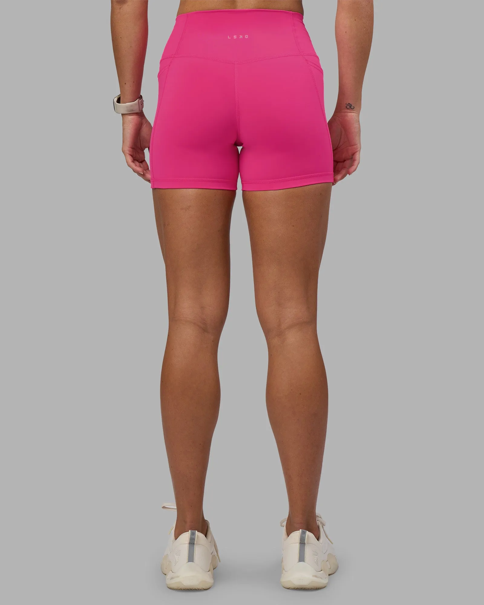 Fusion High-Rise 4" Short Pockets - Ultra Pink sold by LSKD product image thumbnail 5