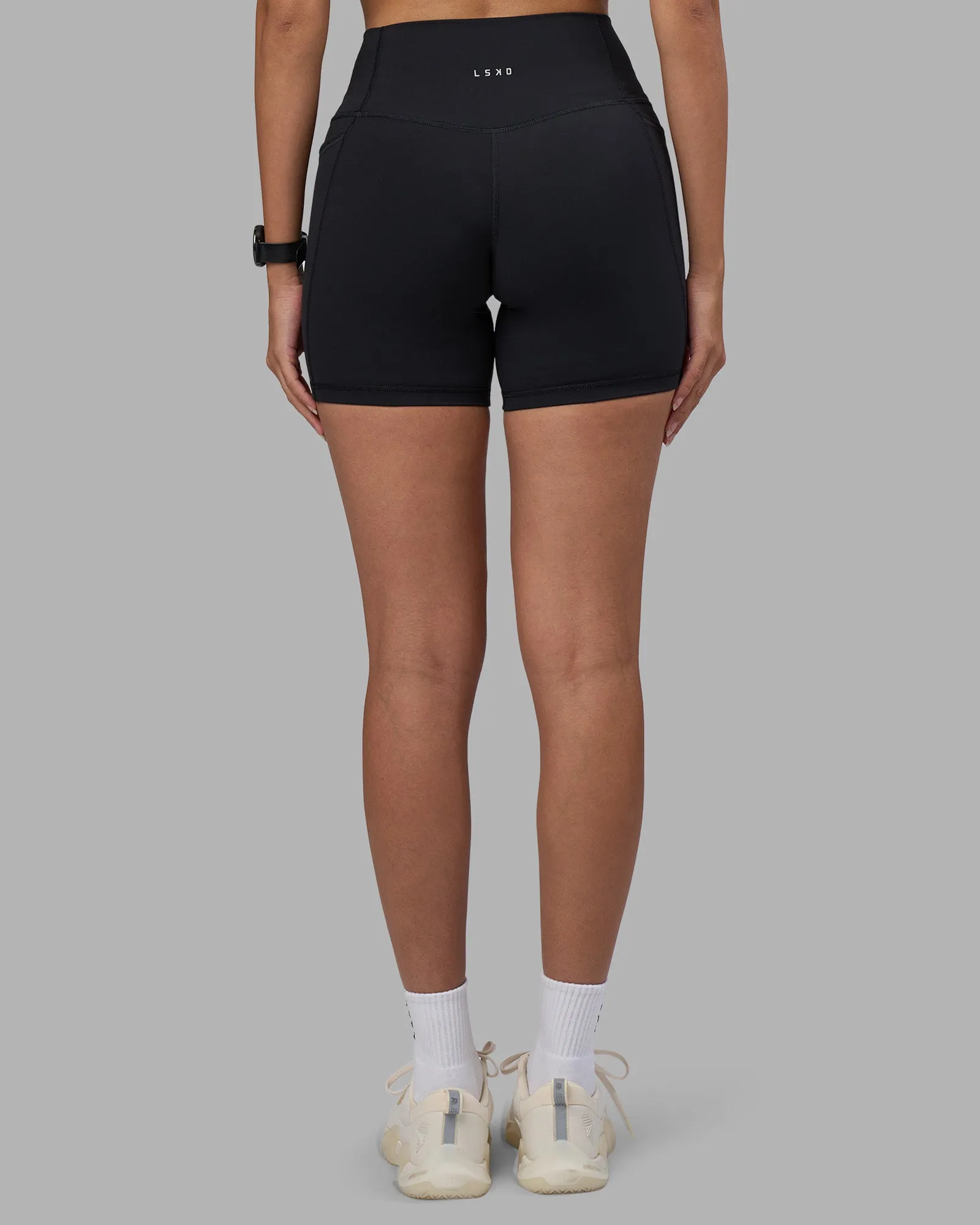 Fusion High-Rise 6" Short Pockets - Black sold by LSKD product image thumbnail 4