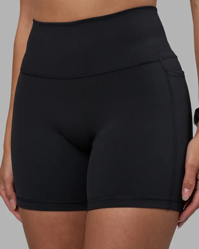 Fusion High-Rise 6" Short Pockets - Black sold by LSKD