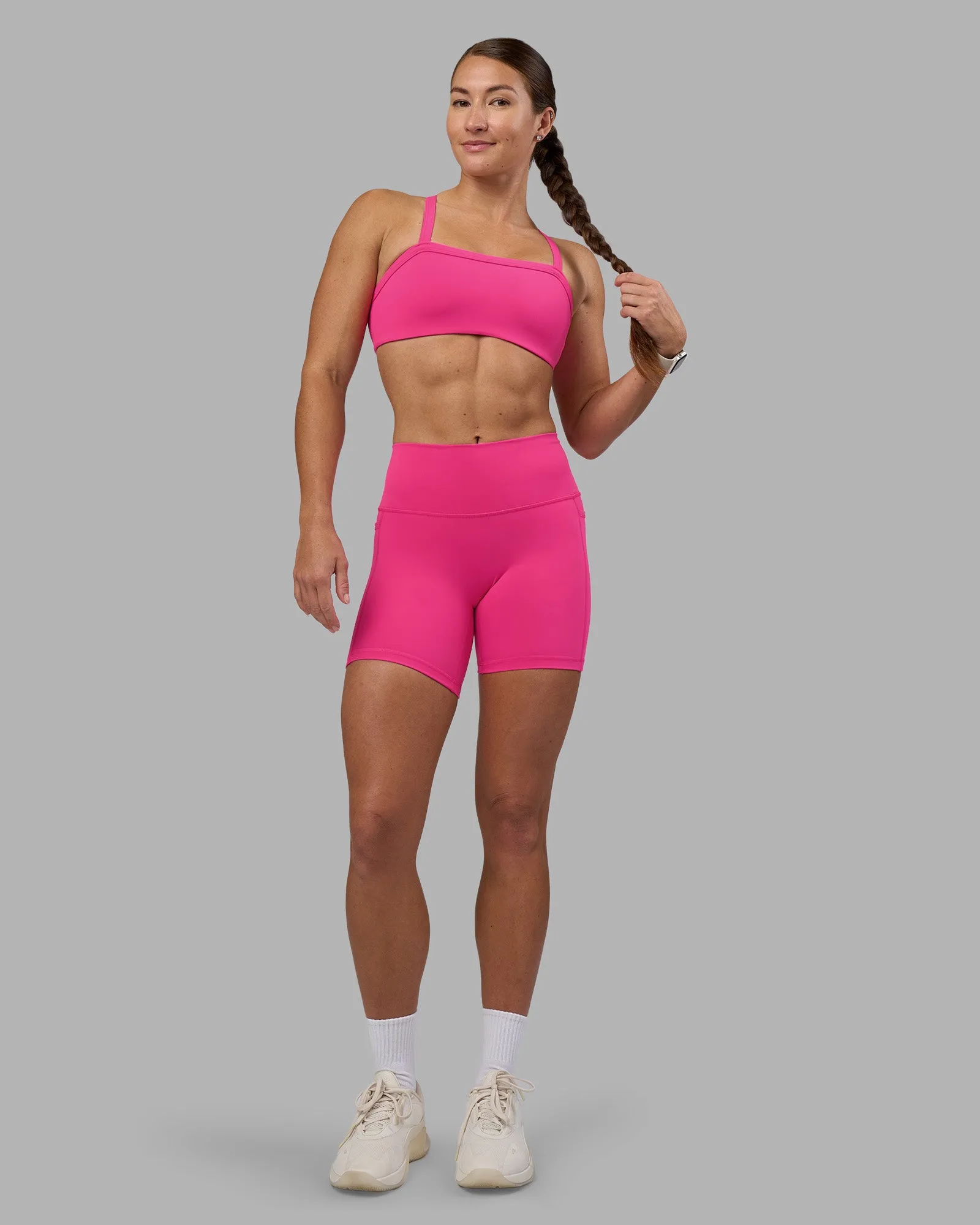 Inspired Sports Bra - Ultra Pink sold by LSKD product image thumbnail 3