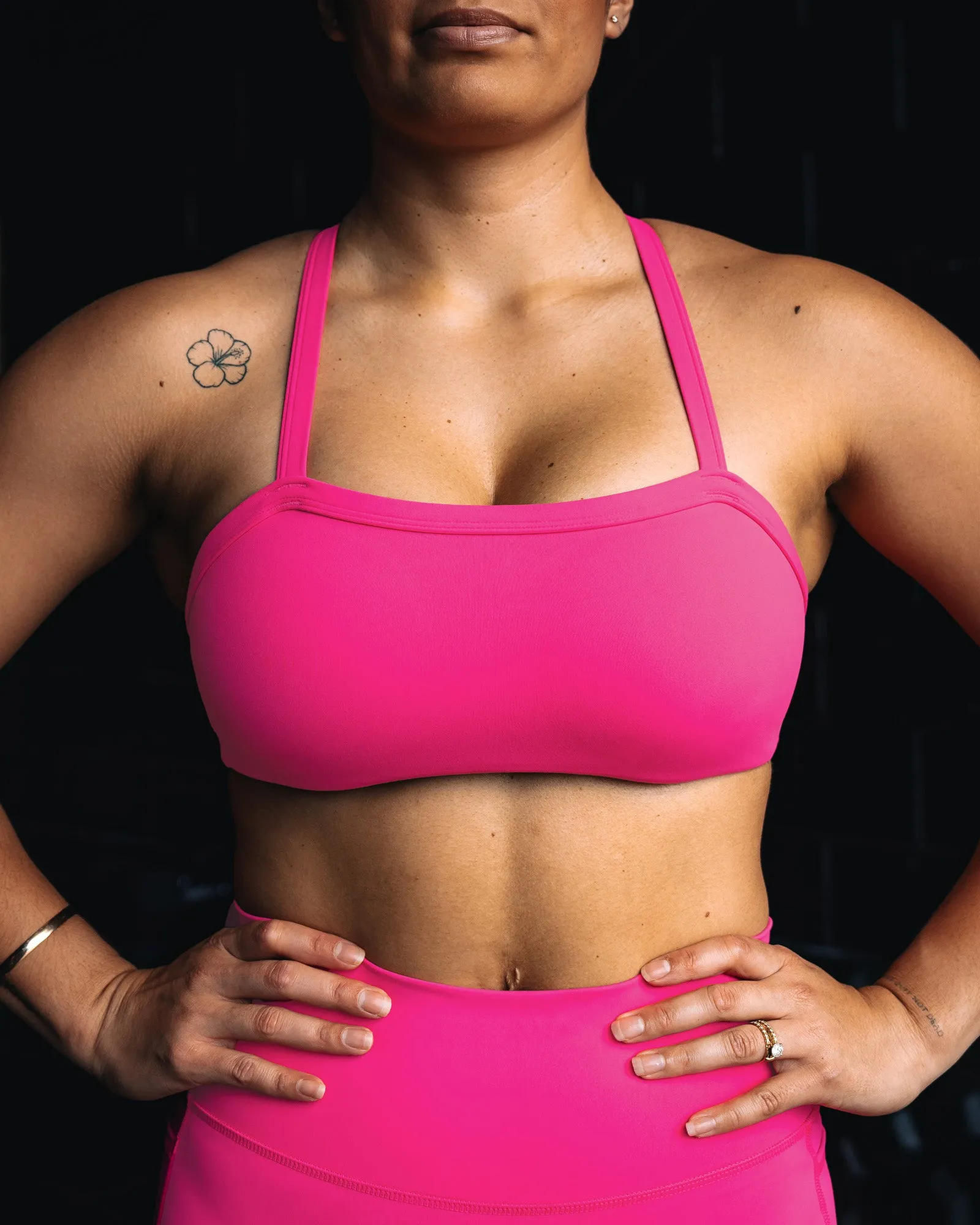 Inspired Sports Bra - Ultra Pink sold by LSKD product image thumbnail 5