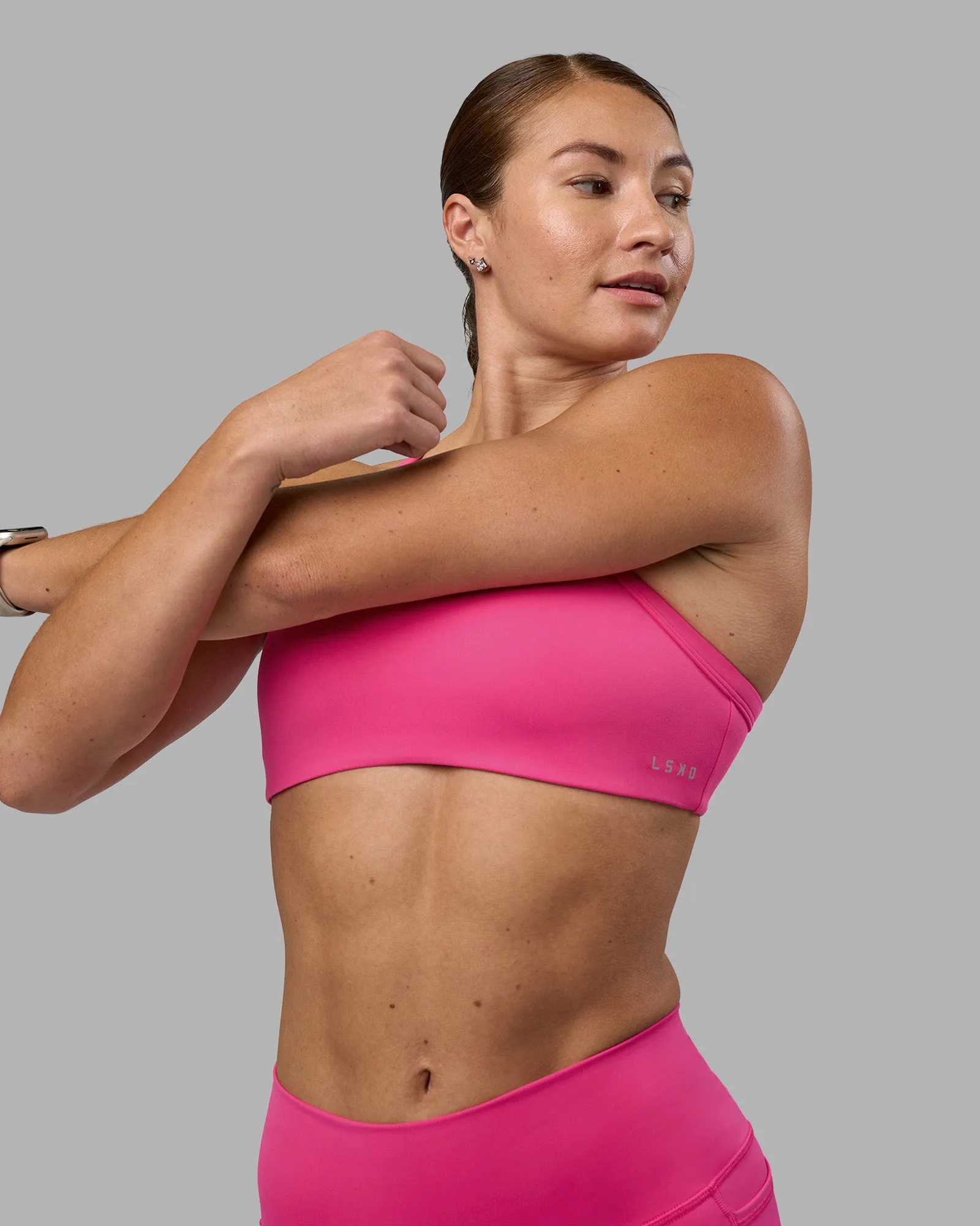 Inspired Sports Bra - Ultra Pink sold by LSKD product image thumbnail 4