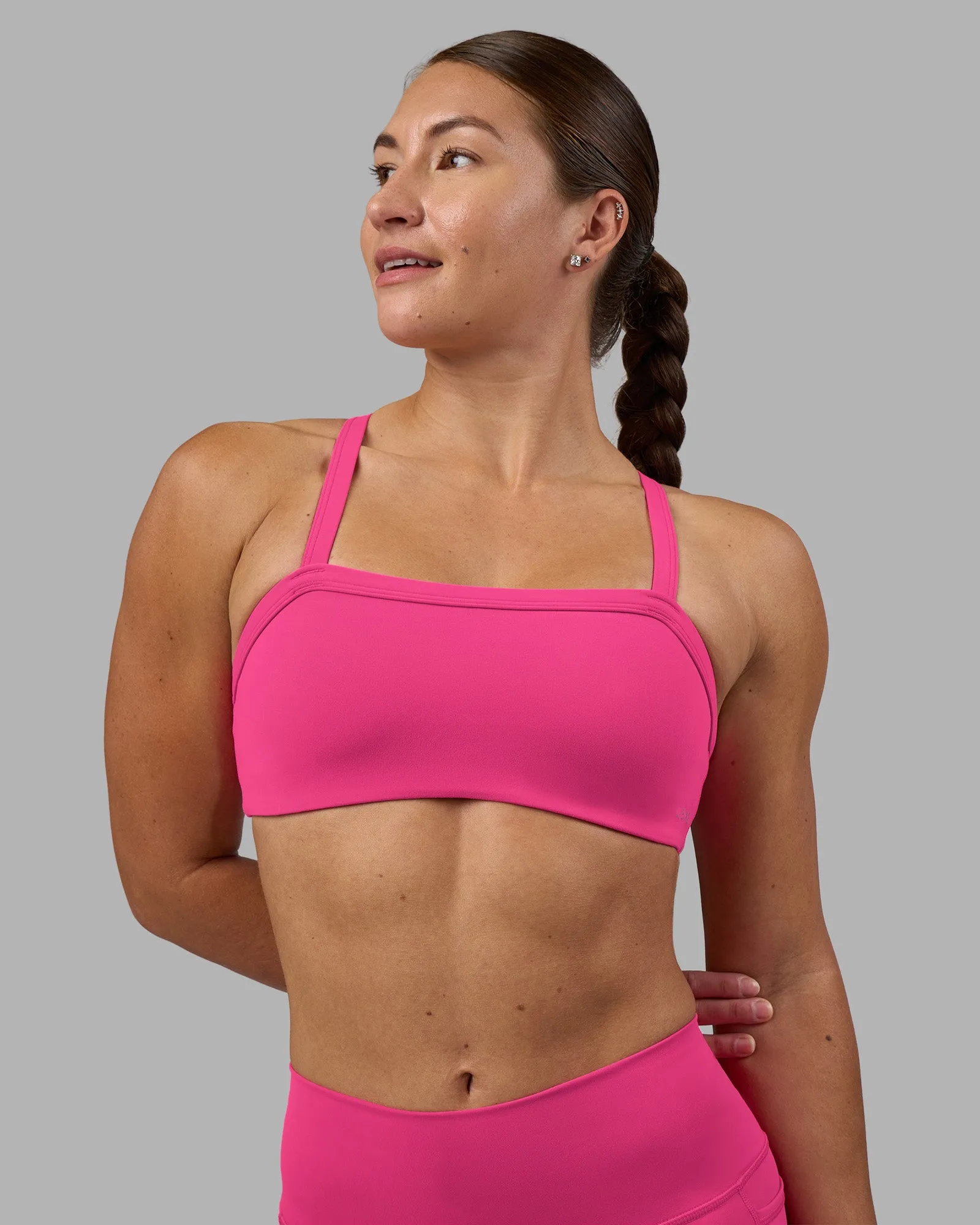 Inspired Sports Bra - Ultra Pink sold by LSKD product image thumbnail 2