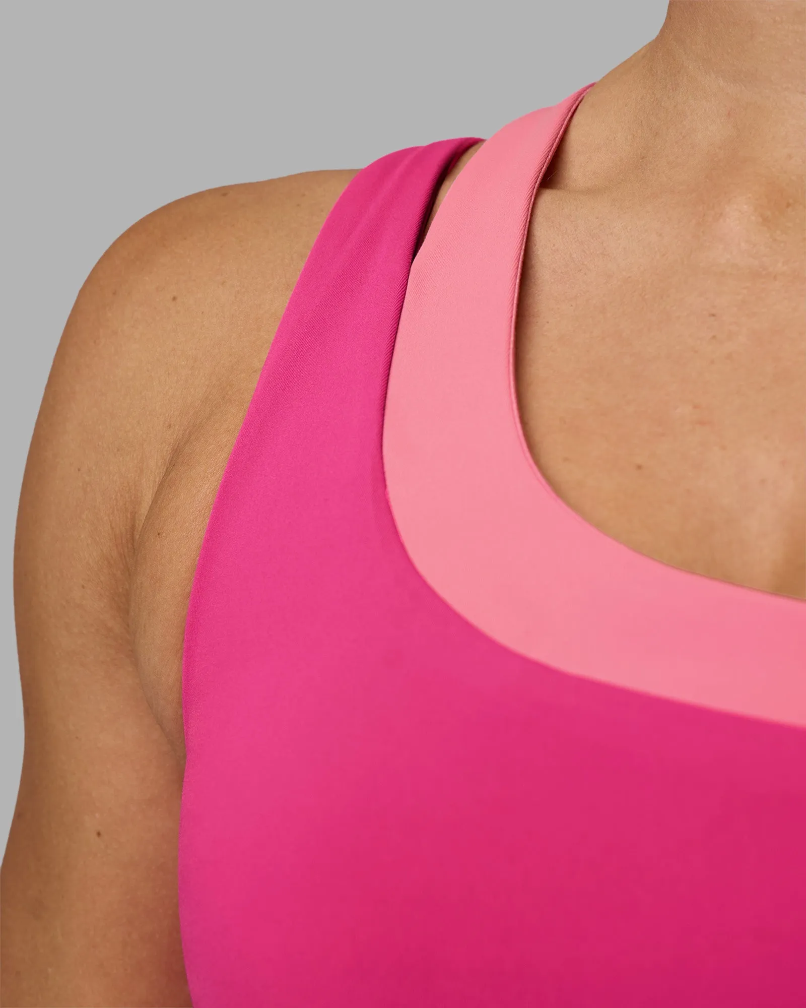 Thrive Asymmetric Sports Bra - Ultra Pink-Candy Pink sold by LSKD product image thumbnail 5