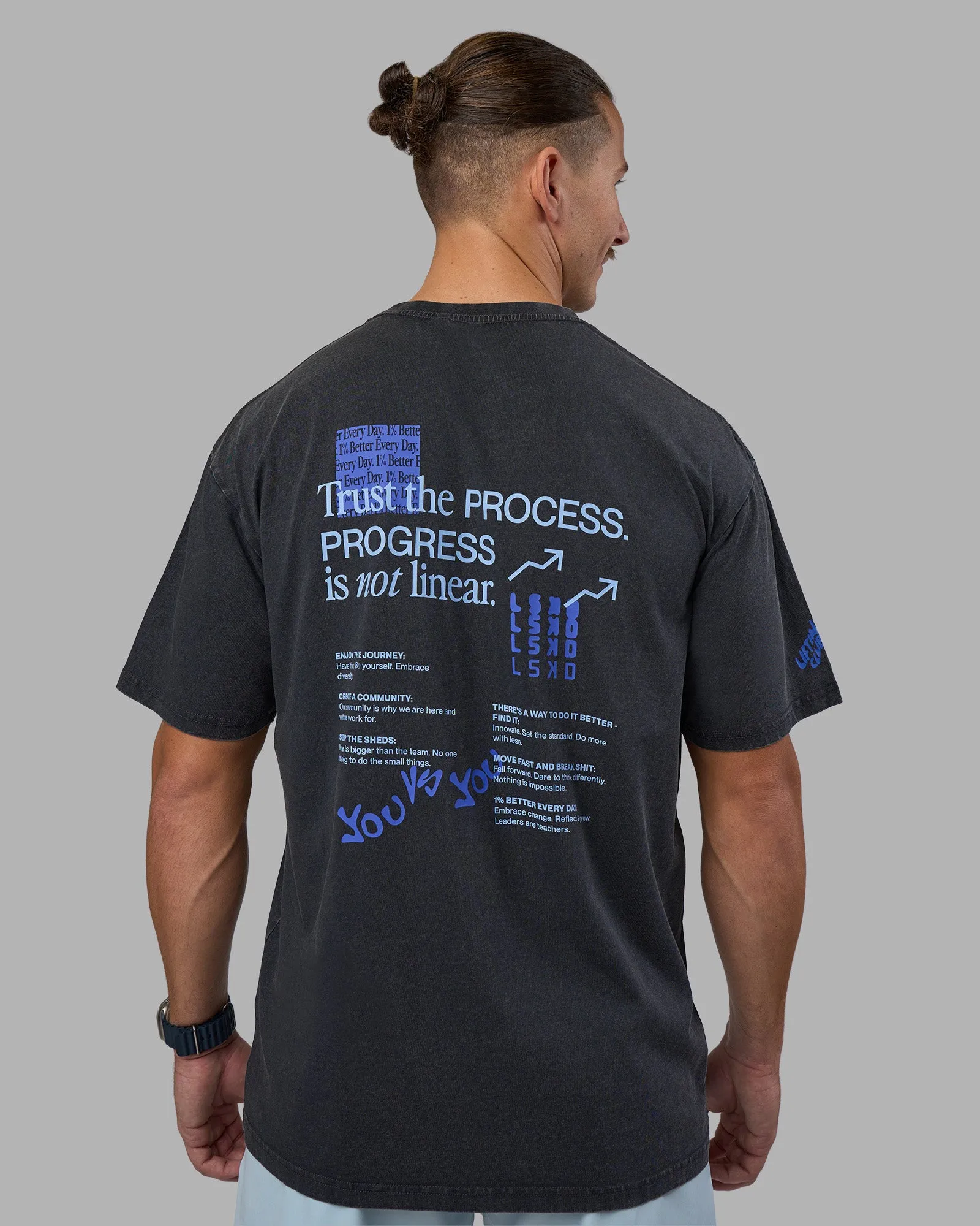 Cali FLXCotton Oversized Tee - Black Washed sold by LSKD product image thumbnail 2