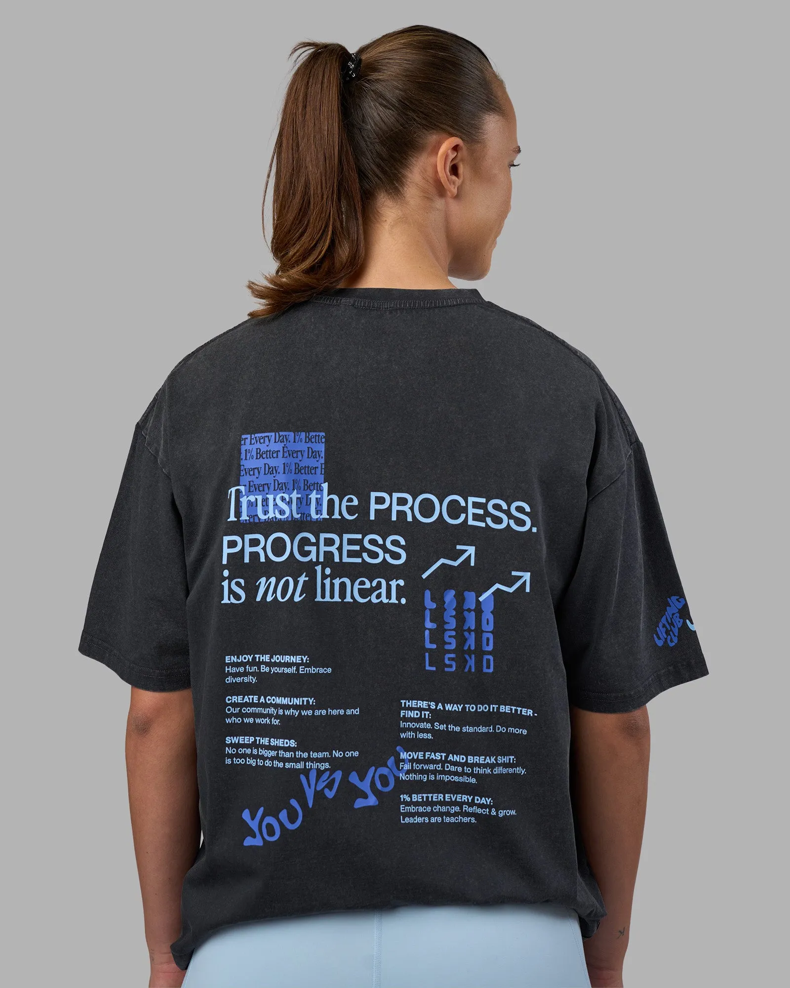 Cali FLXCotton Oversized Tee - Black Washed sold by LSKD product image thumbnail 4