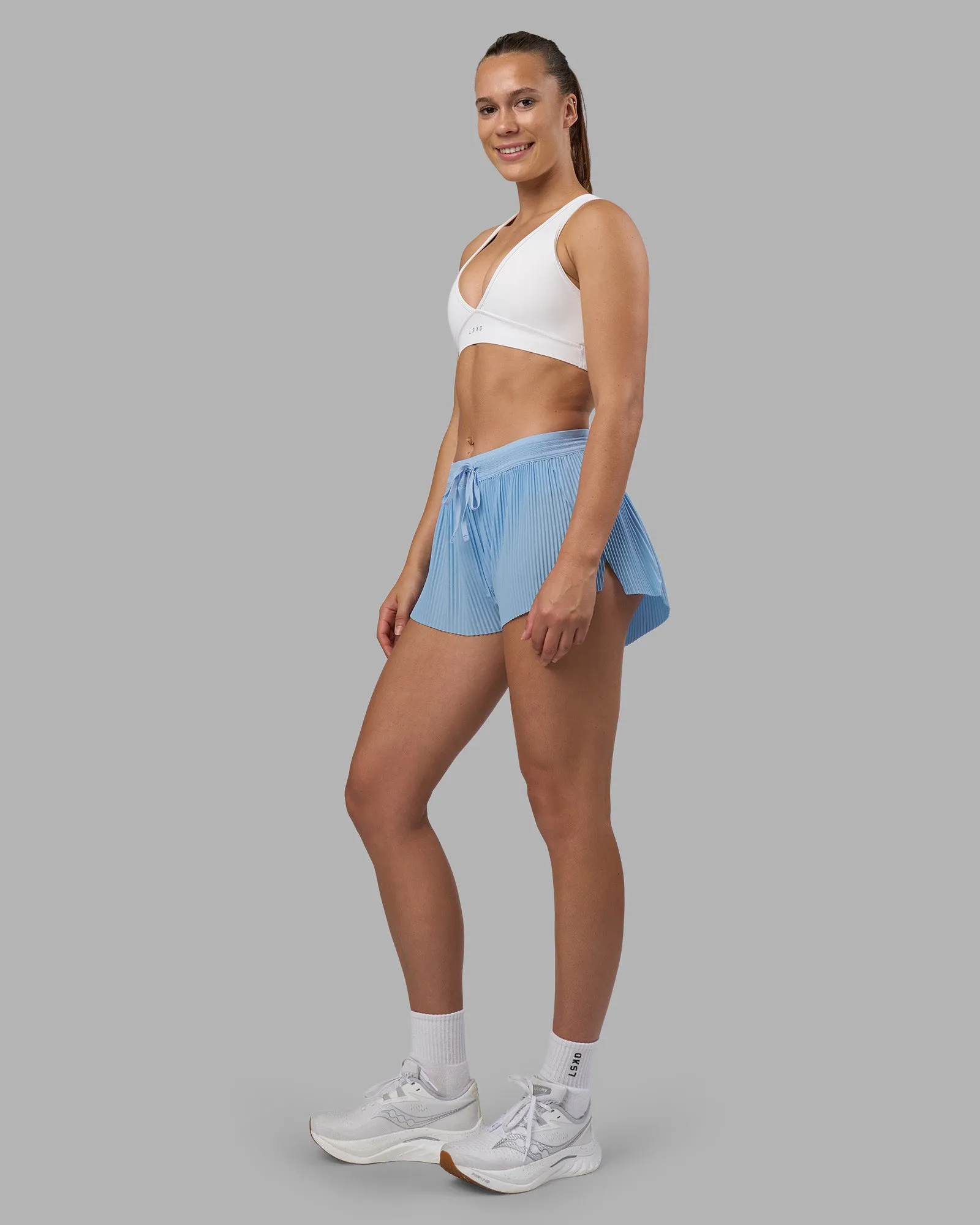 Accelerate 3" Pleated Mid-Rise Running Short - Open Air sold by LSKD product image thumbnail 5
