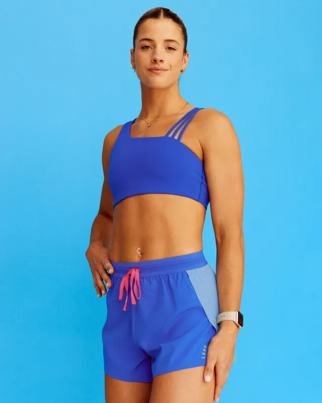 Accelerate 3" High-Rise Running Short - Power Cobalt-Open Air sold by LSKD