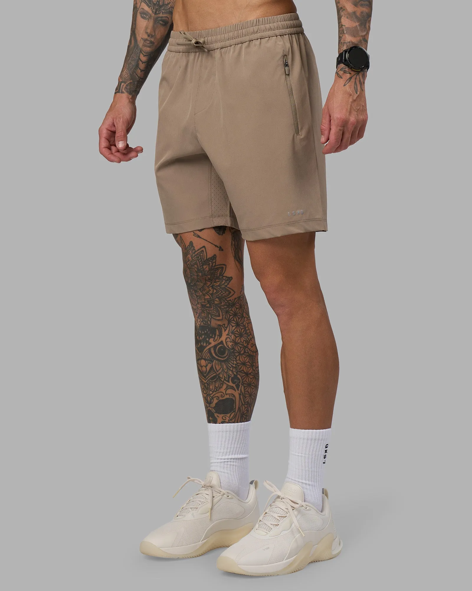 Rep 7'' Performance Short - Greige sold by LSKD product image thumbnail 5