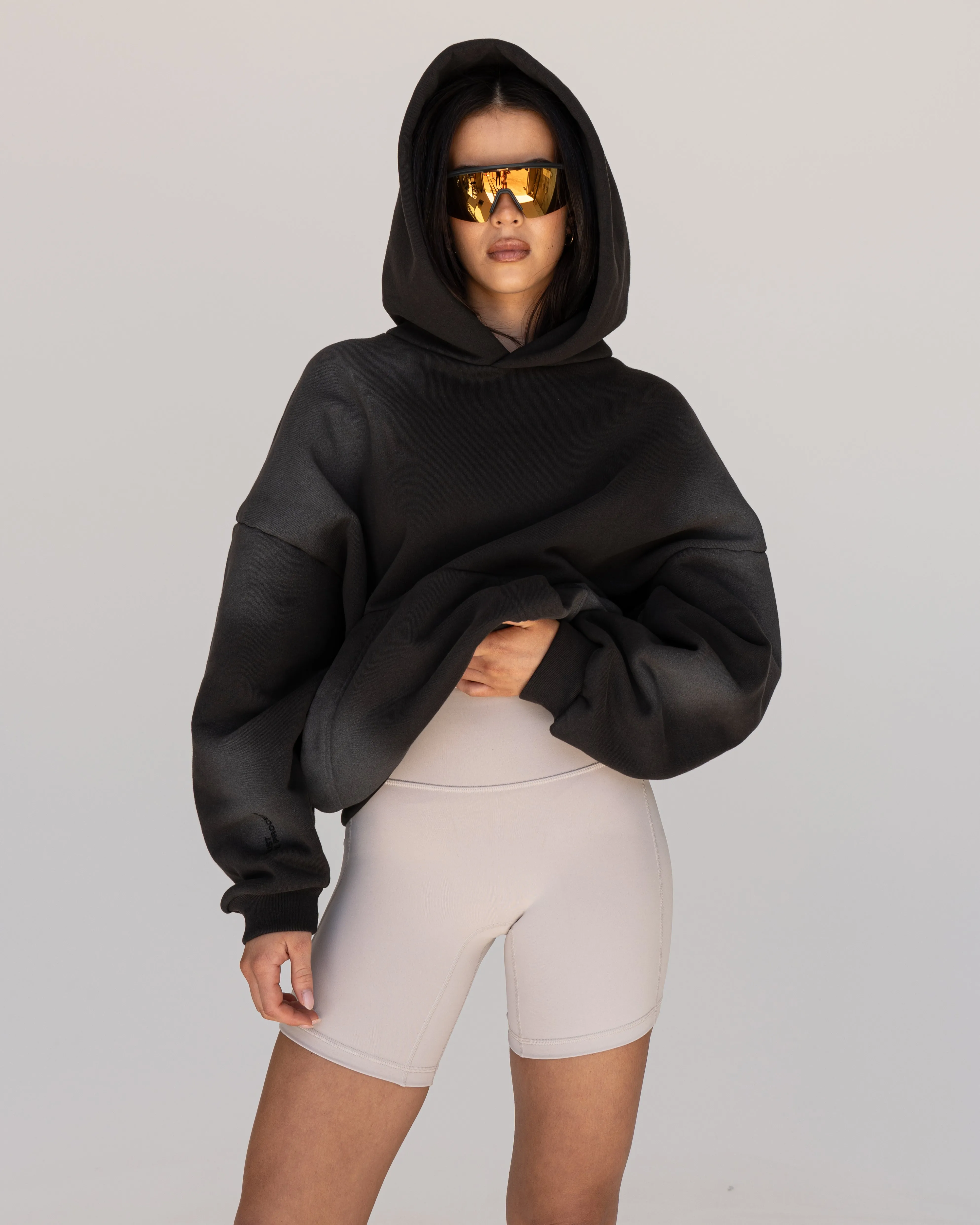 Memory In Motion Ultra Heavyweight Washed Hoodie - Charcoal Washed sold by LSKD product image thumbnail 3