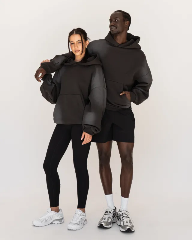 Memory In Motion Ultra Heavyweight Washed Hoodie - Charcoal Washed sold by LSKD