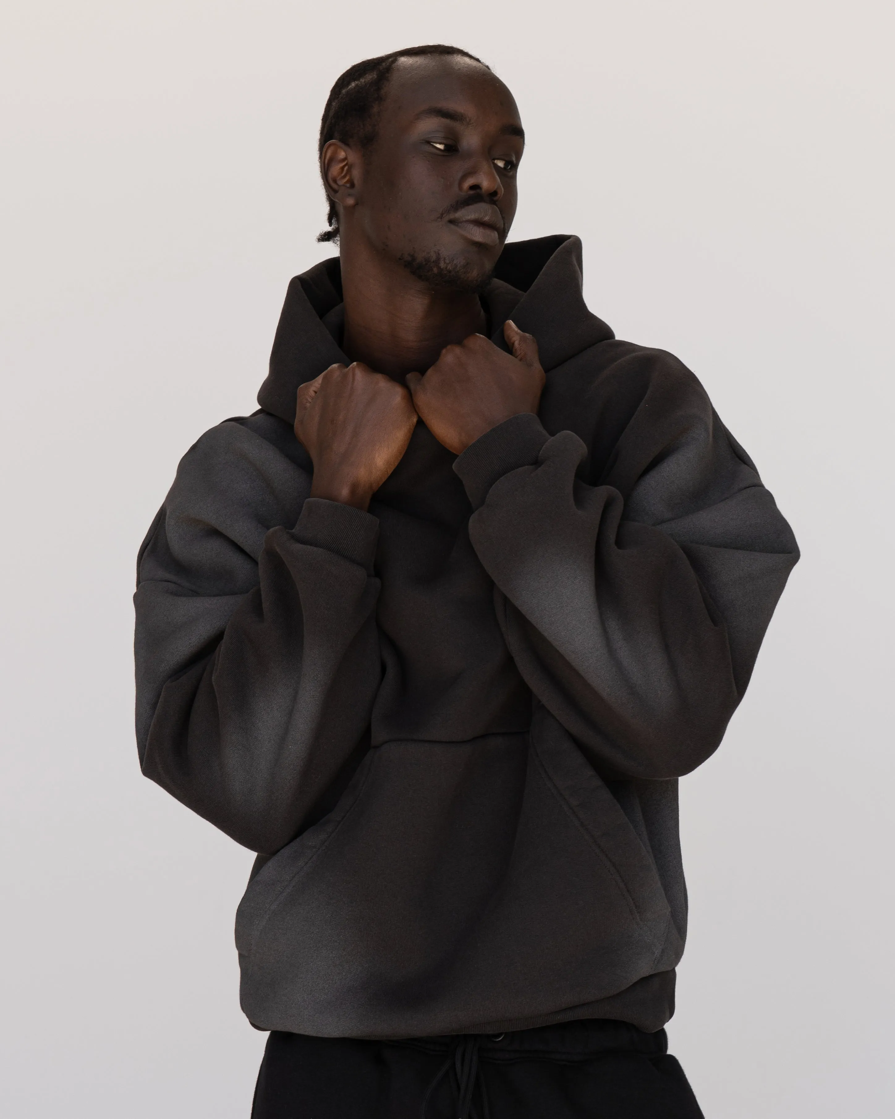 Memory In Motion Ultra Heavyweight Washed Hoodie - Charcoal Washed sold by LSKD product image thumbnail 4