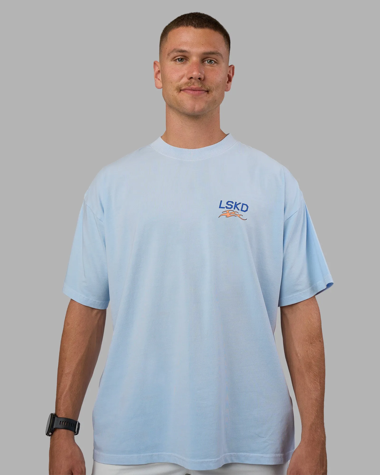 Digital World Heavyweight FLXCotton Oversized Tee - Open Air-Cantaloupe sold by LSKD product image thumbnail 4