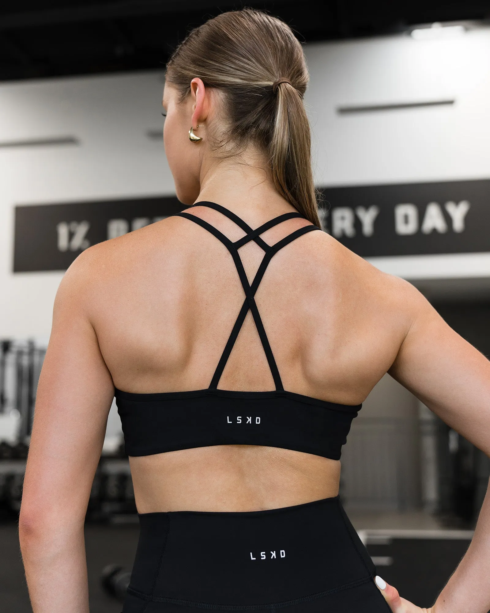 Stamina Pulse Sports Bra - Black sold by LSKD product image thumbnail 4