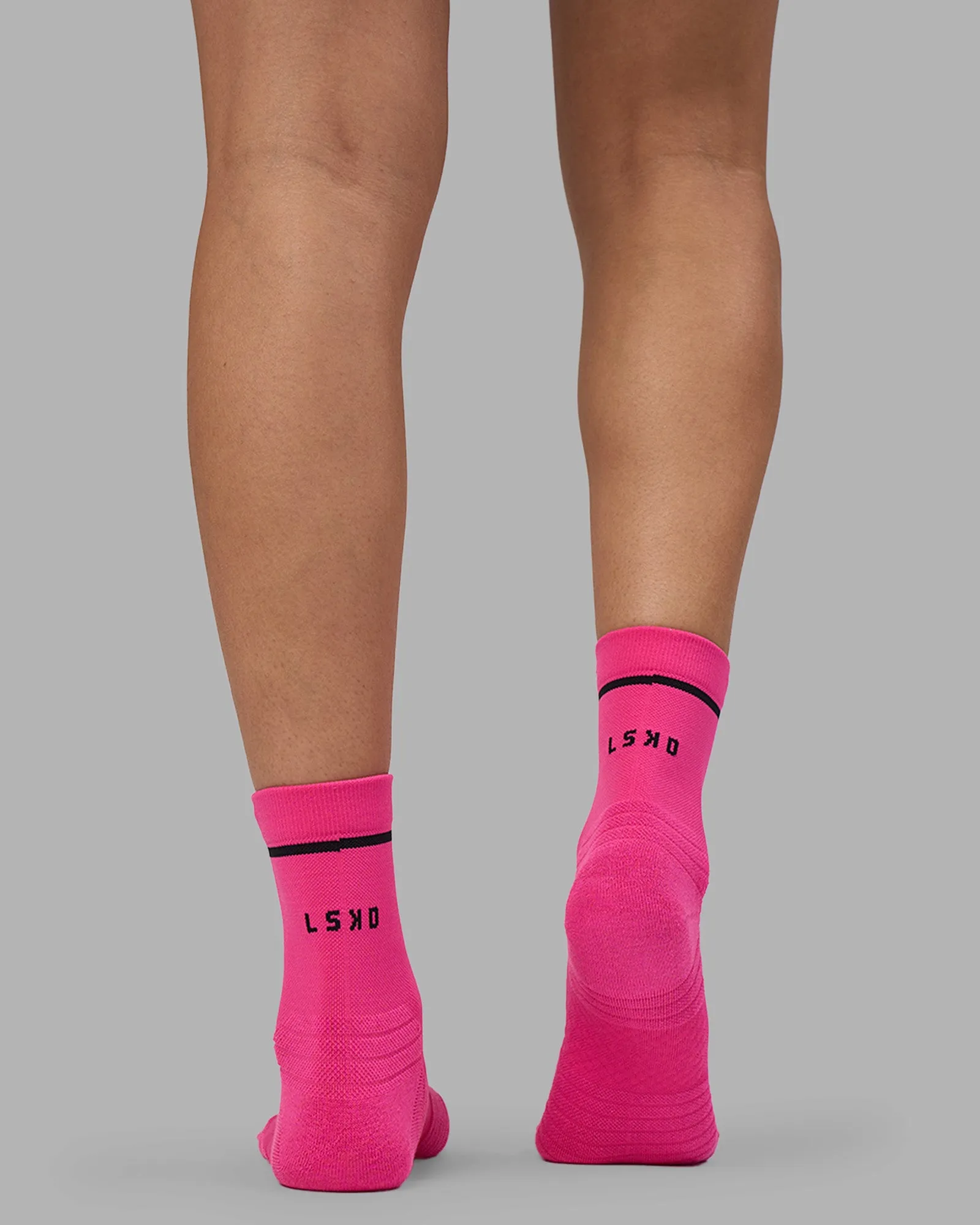 Fast Performance Quarter Socks - Ultra Pink-Black sold by LSKD product image thumbnail 4