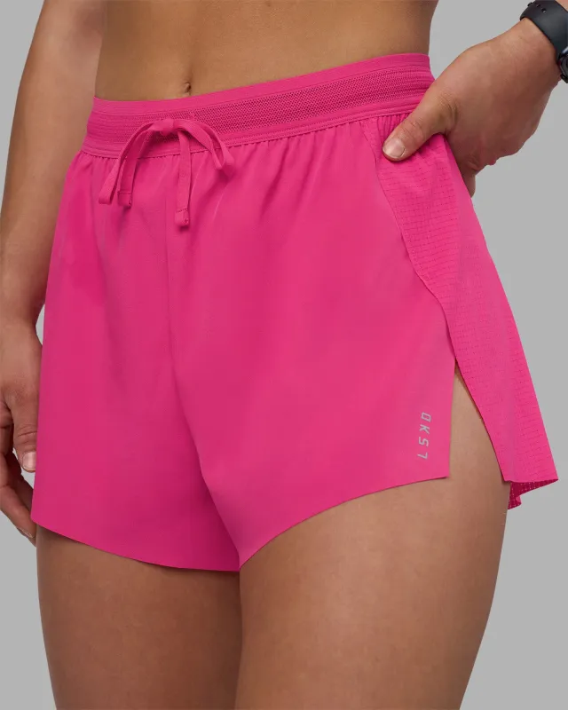 Accelerate 3" High-Rise Running Short - Ultra Pink sold by LSKD