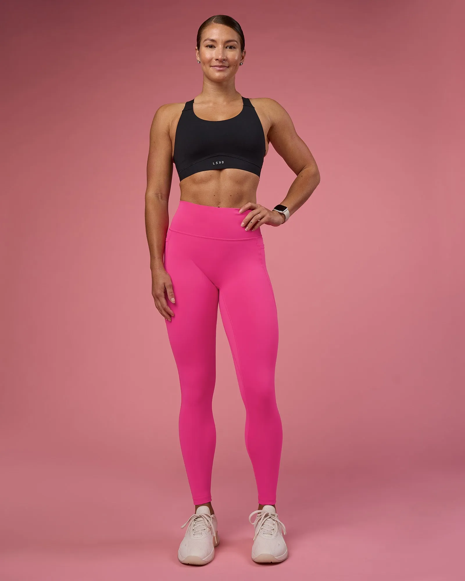 Fusion Ultra High-Rise Full Length Legging Pockets - Ultra Pink sold by LSKD product image thumbnail 2