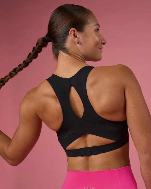 Fusion Sports Bra 2.0 - Black sold by LSKD