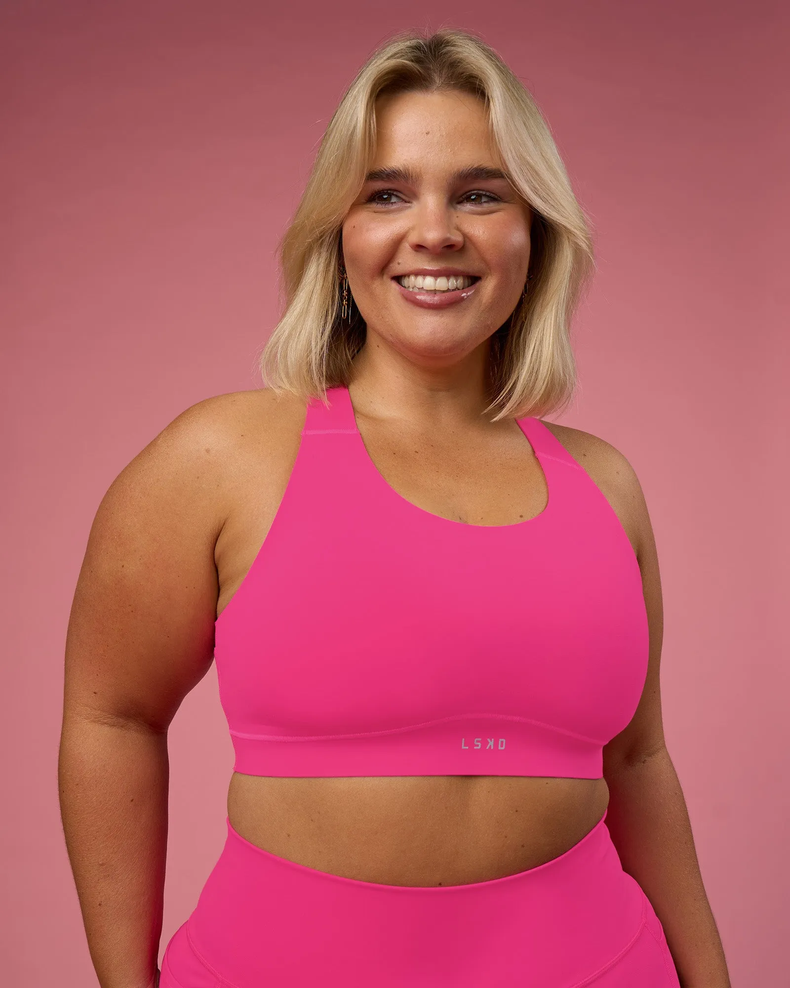Fusion Sports Bra 2.0 - Ultra Pink sold by LSKD