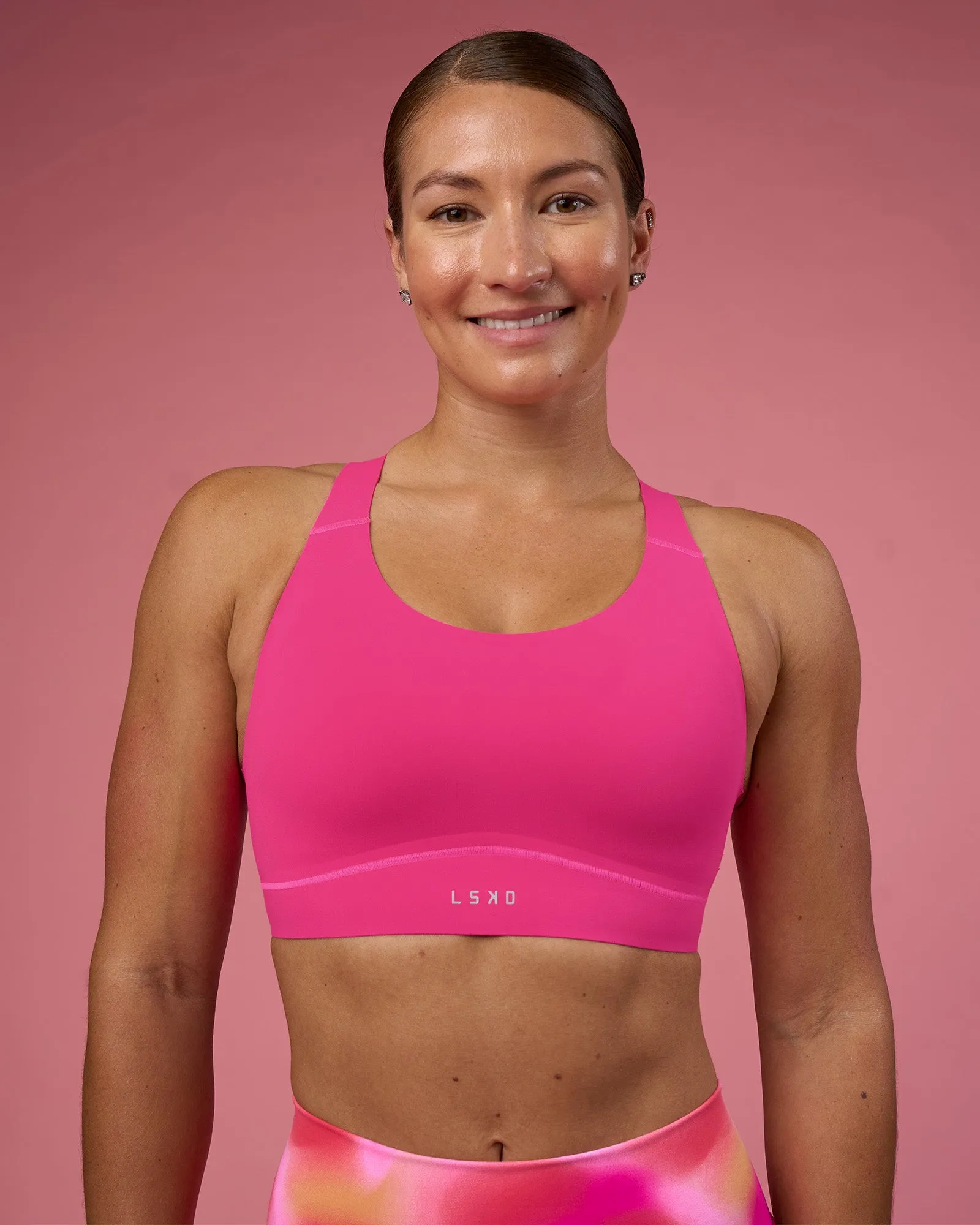 Fusion Sports Bra 2.0 - Ultra Pink sold by LSKD product image thumbnail 5