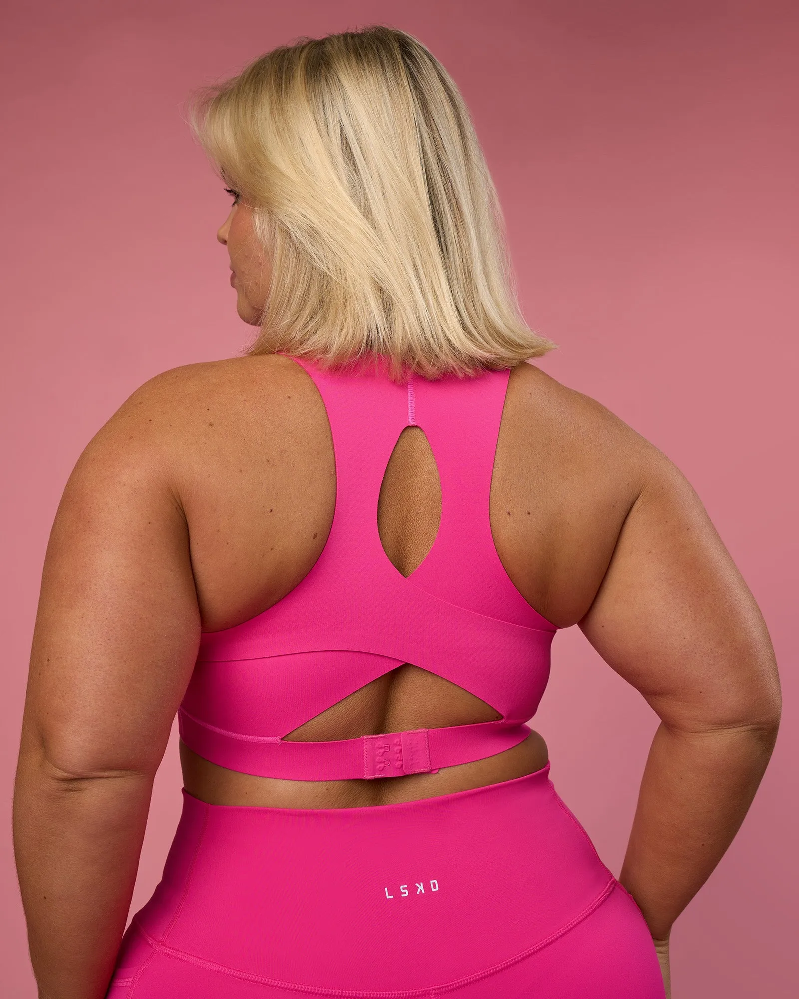 Fusion Sports Bra 2.0 - Ultra Pink sold by LSKD product image thumbnail 2