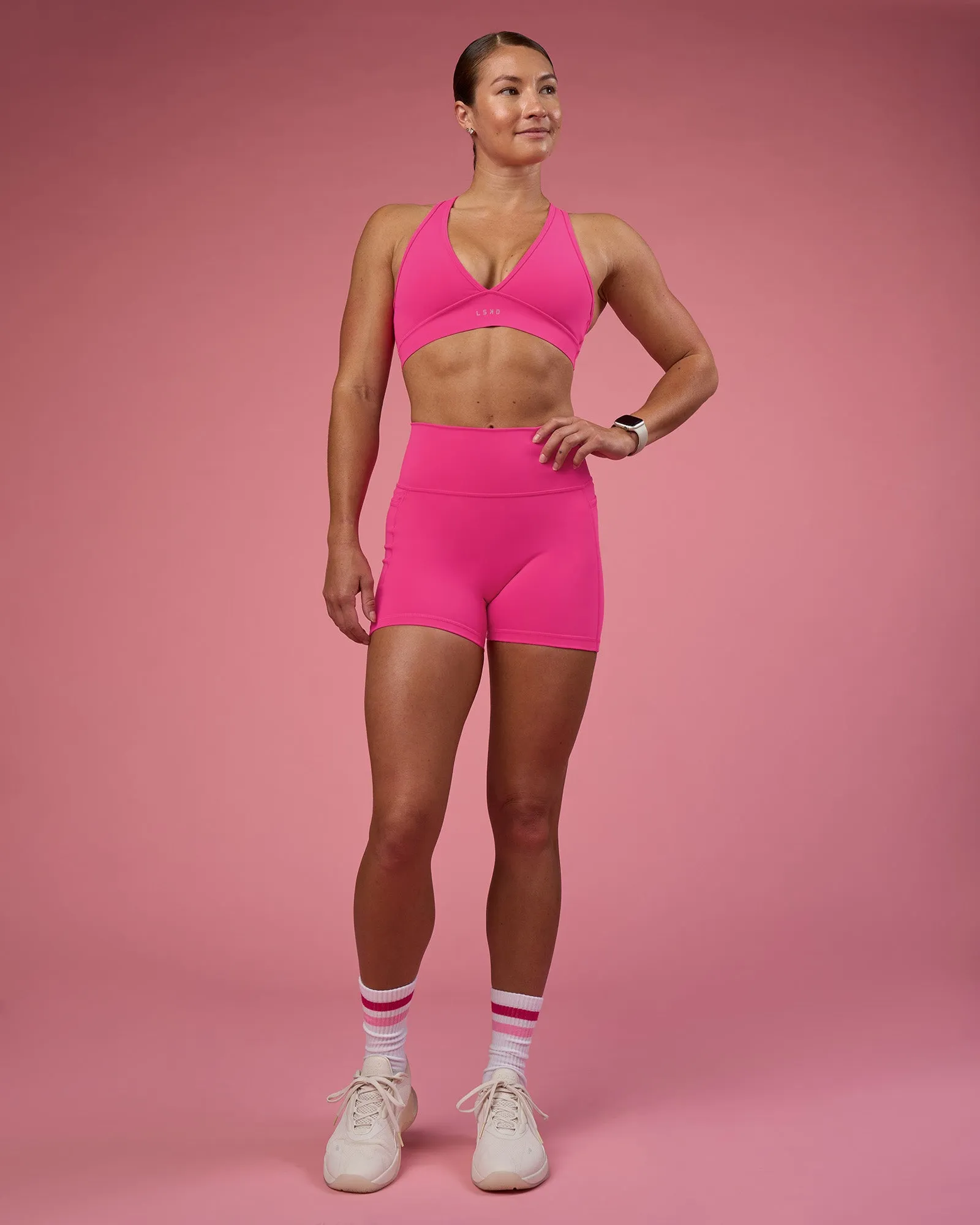 Stamina Rise Sports Bra - Ultra Pink sold by LSKD product image thumbnail 4