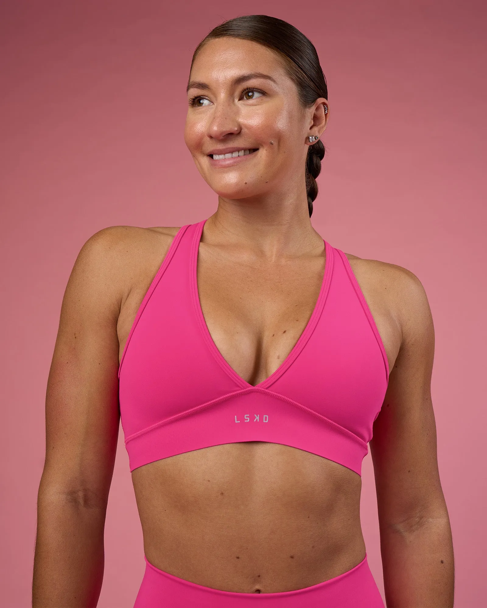 Stamina Rise Sports Bra - Ultra Pink sold by LSKD