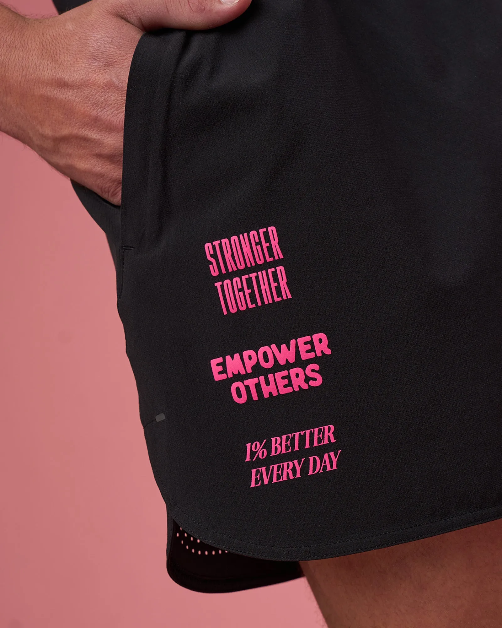 Lift 6" Short - Black-Ultra Pink sold by LSKD product image thumbnail 3