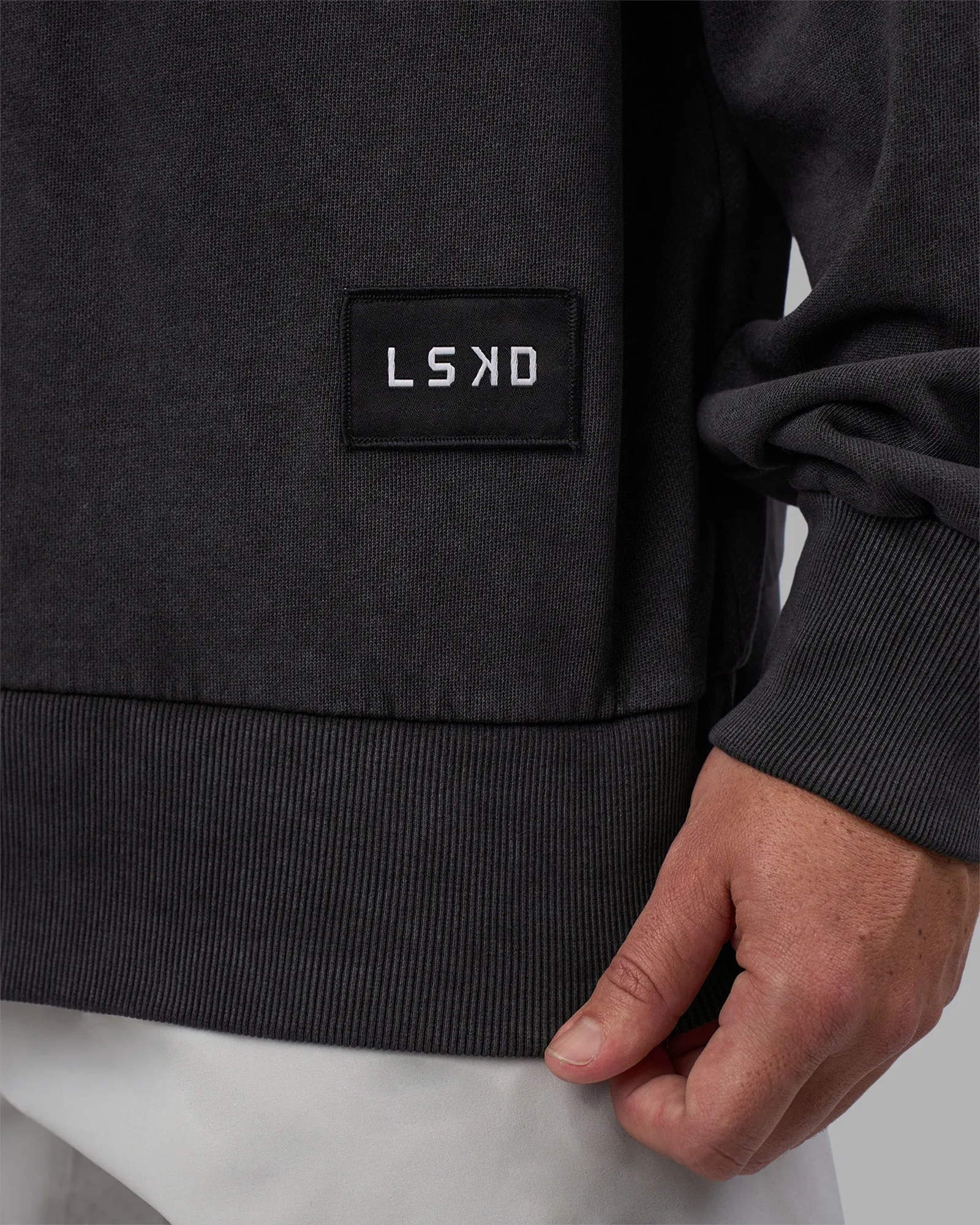 Segmented Oversized Sweater - Black Washed sold by LSKD product image thumbnail 5
