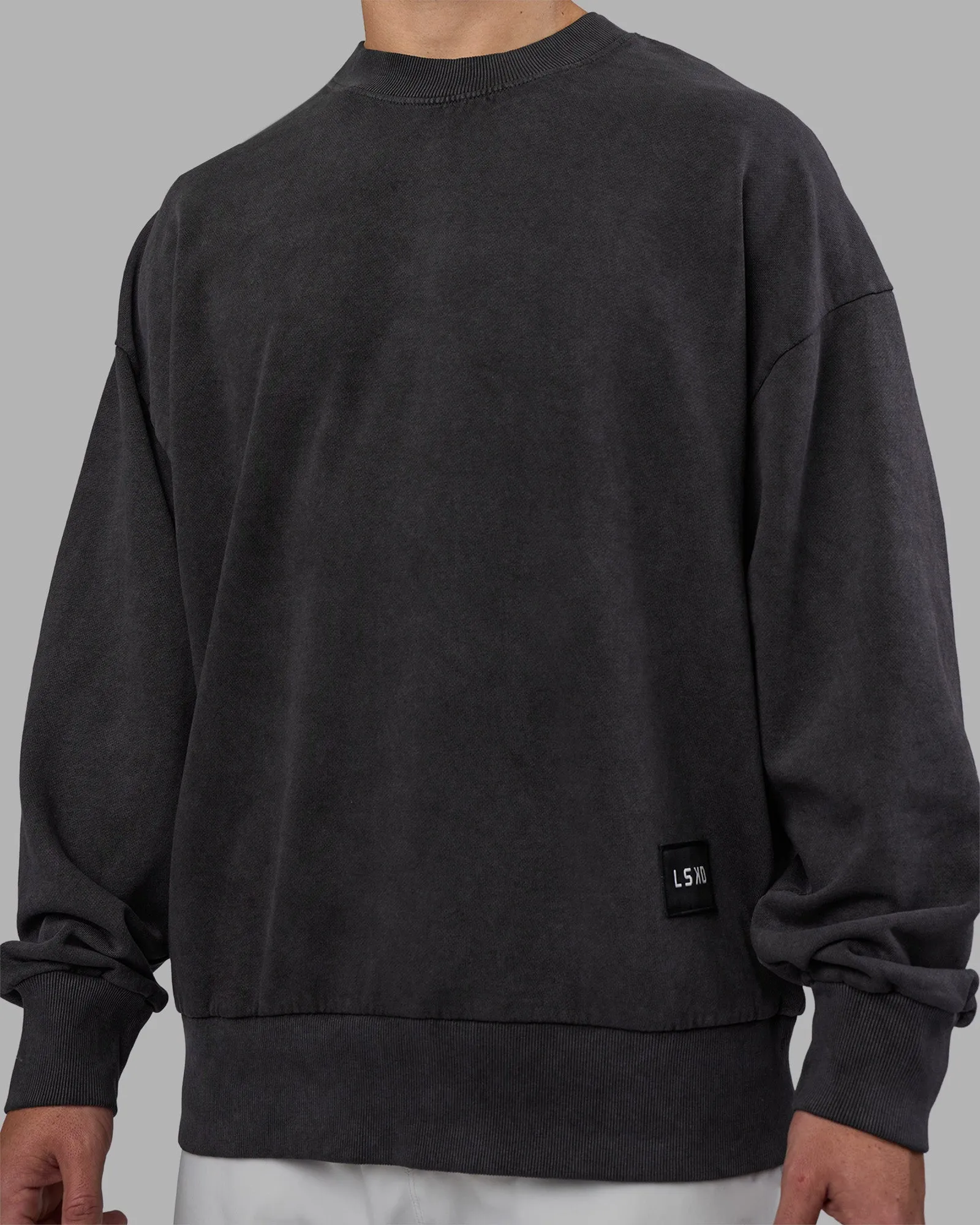 Segmented Oversized Sweater - Black Washed sold by LSKD product image thumbnail 4