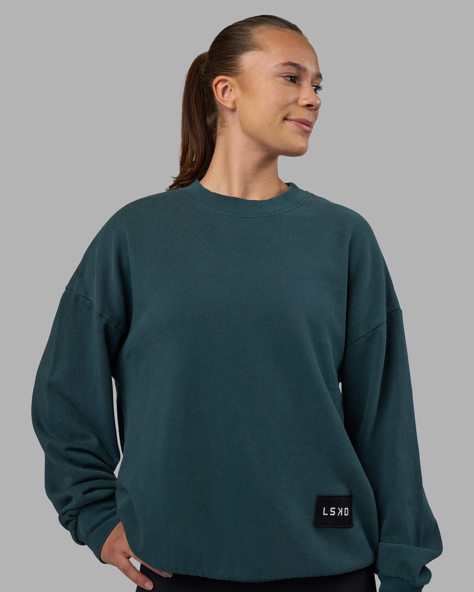 Segmented Oversized Sweater - Abyssal sold by LSKD product image thumbnail 5