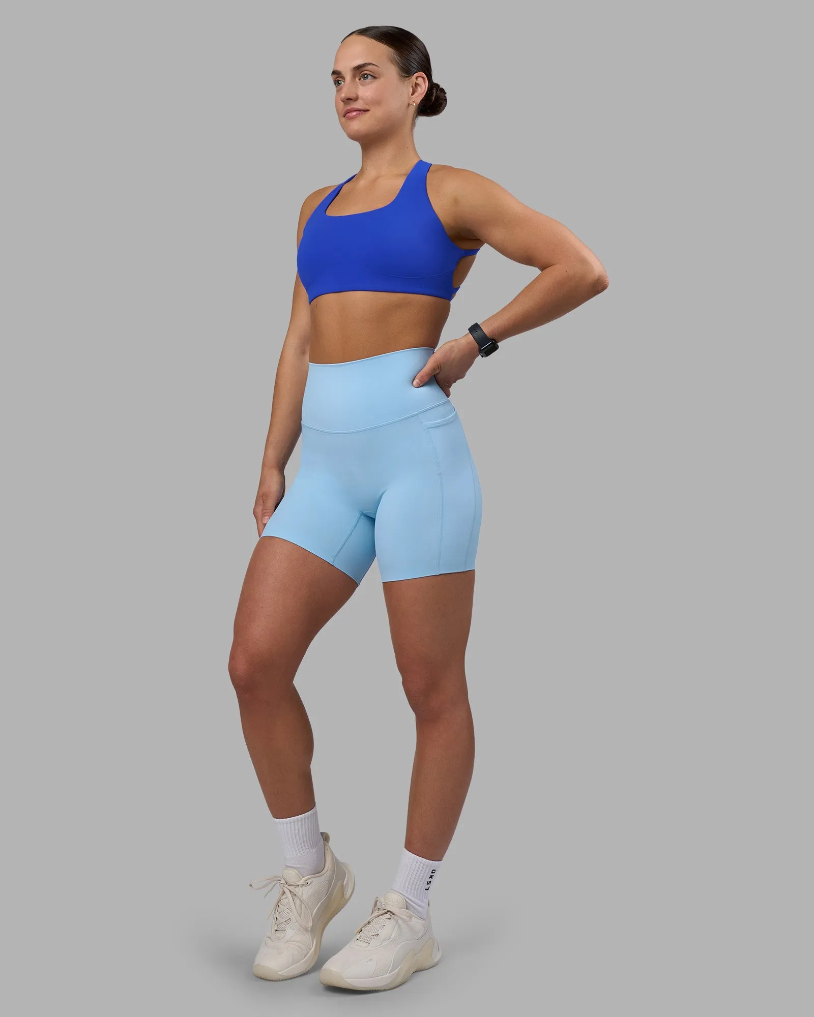 Aspire Sports Bra - Power Cobalt sold by LSKD product image thumbnail 4