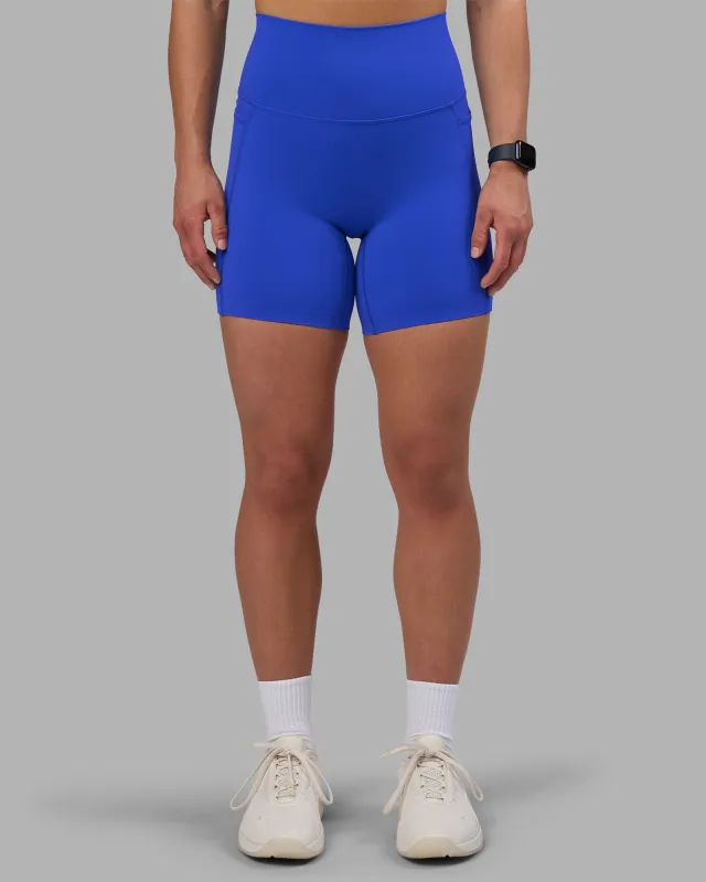 Elixir Ultra High-Rise 6" Short Pockets - Power Cobalt sold by LSKD