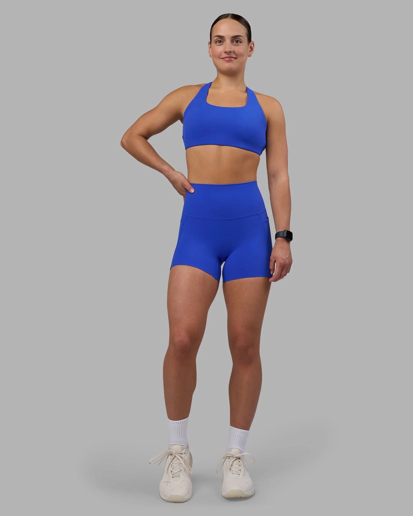 Elixir Ultra High-Rise 4" Short Pockets - Power Cobalt sold by LSKD product image thumbnail 3