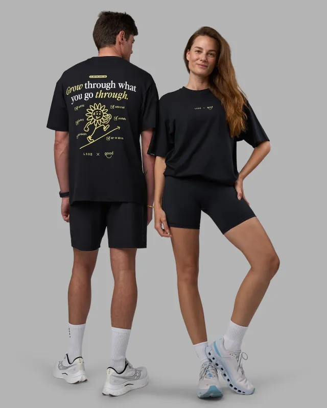 Good Human Factory Vol 2 FLXCotton Oversize Tee - Black sold by LSKD