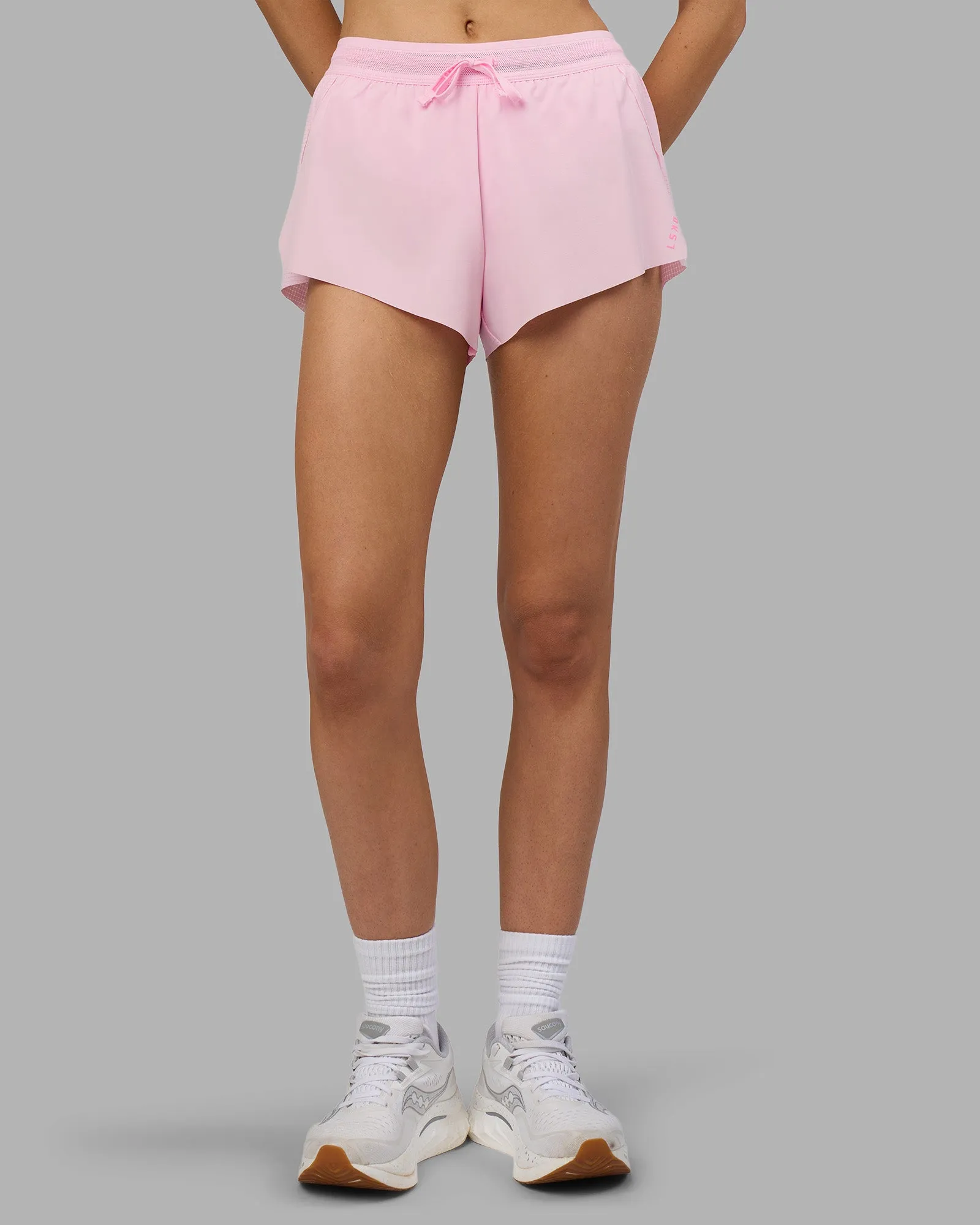 Accelerate 3" Mid-Rise Running Short - Marshmallow-Candy Pink sold by LSKD product image thumbnail 2
