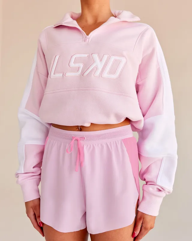 Slam Quarter Zip Sweater - Marshmallow-White sold by LSKD