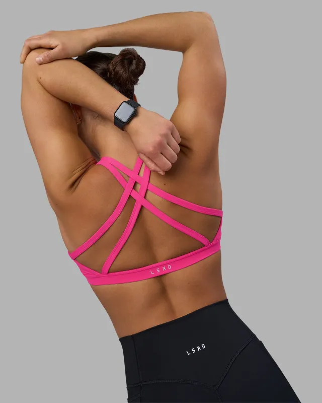Velocity Sports Bra - Ultra Pink sold by LSKD
