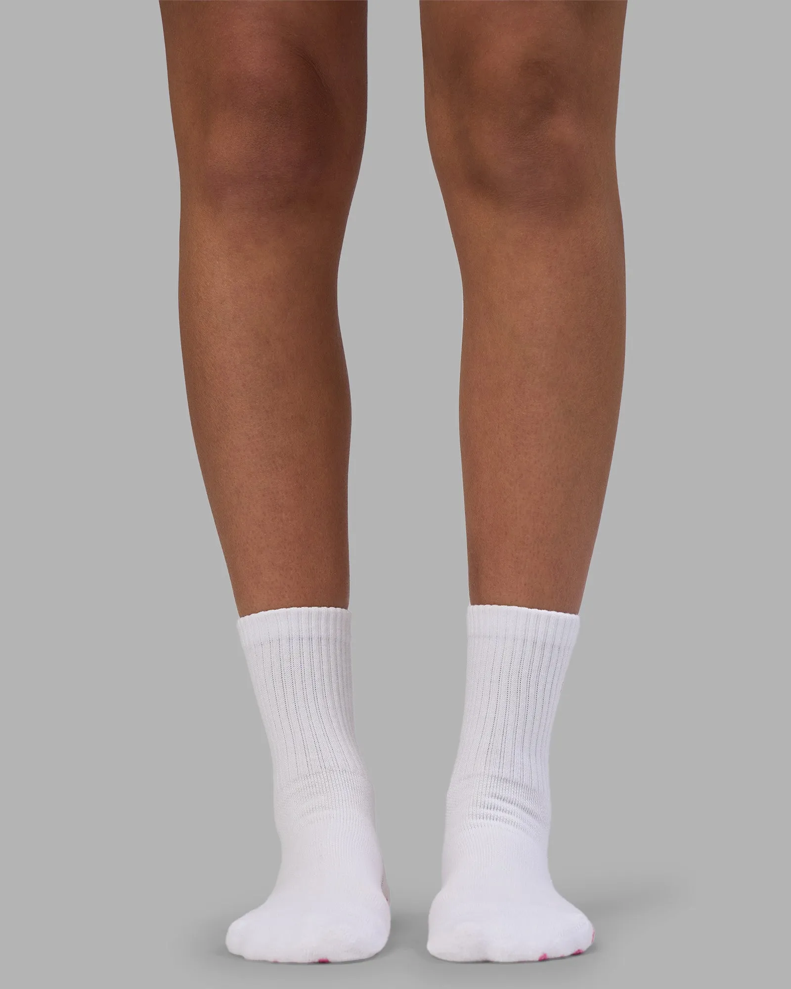 Signal Pilates Crew Grip Socks 2.0 - White-Ultra Pink sold by LSKD product image thumbnail 3