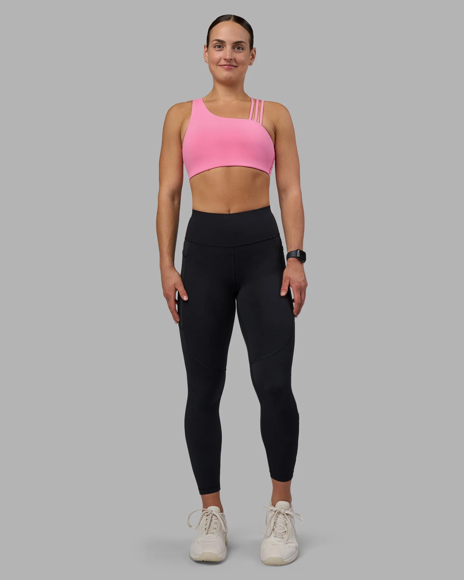 Rep Ultra High-Rise 7/8 Legging Pockets - Black-Candy Pink sold by LSKD product image thumbnail 5