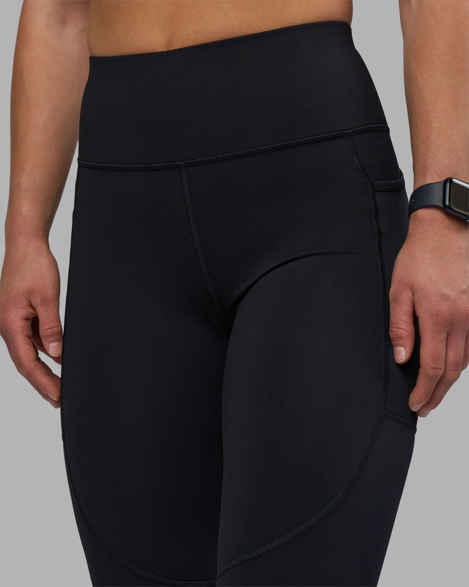 Rep Ultra High-Rise Full Length Legging Pockets - Black-Candy Pink sold by LSKD product image thumbnail 5