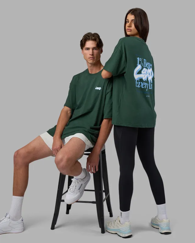 Break Through Heavyweight Oversized Tee - Vital Green-Open Air sold by LSKD